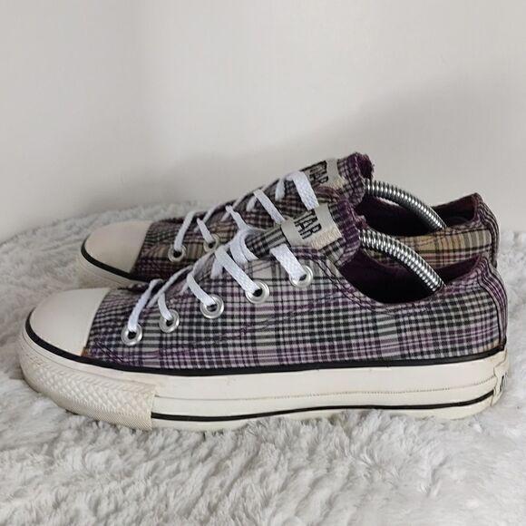 Converse All Star Plaid Sneakers - Picture 7 of 7